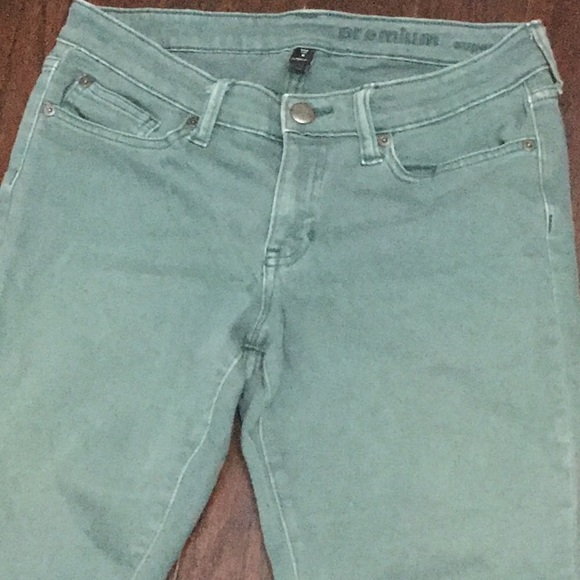 Gap super skinny winter turquoise jeans - Picture 3 of 8